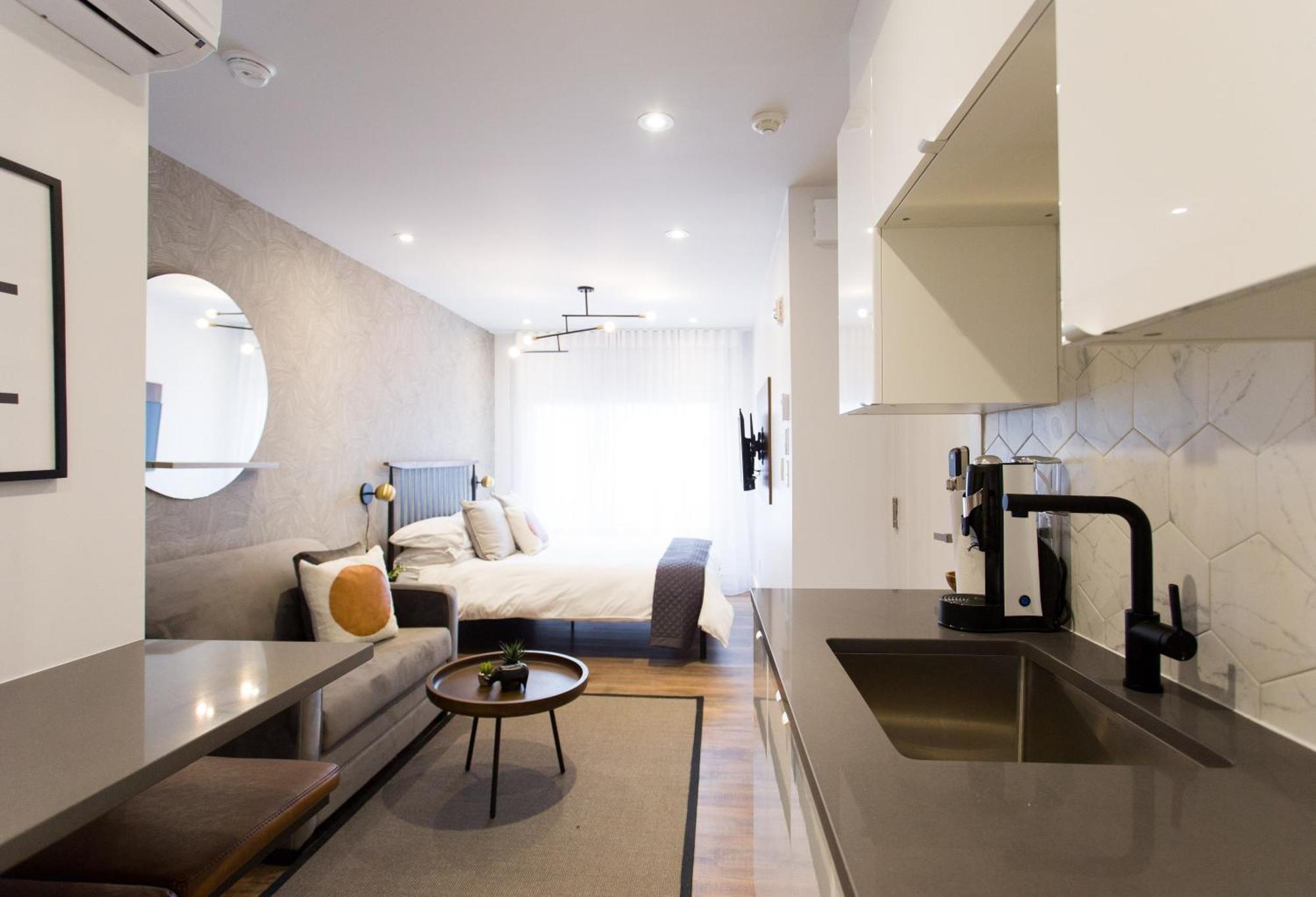 Scandinavian Studio With Full Kitchen And Bath By Den Stays Montréal Quarto foto